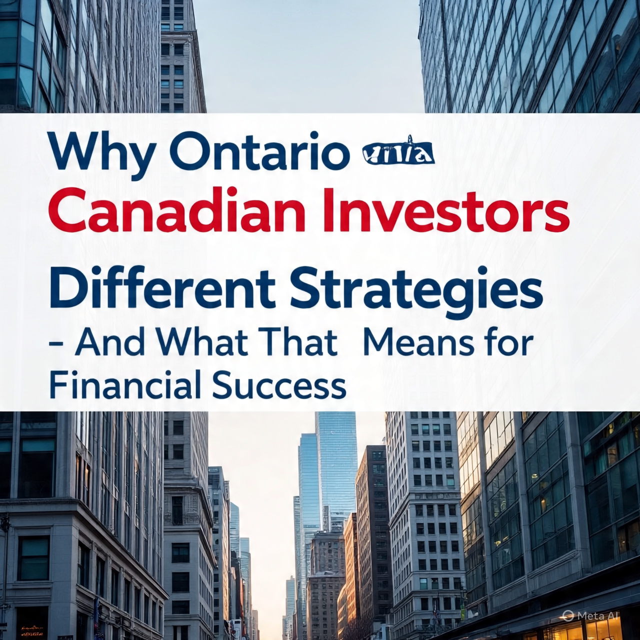 Why Ontario and Canadian Investors Follow Different Strategies — And What That Means for Financial Success
