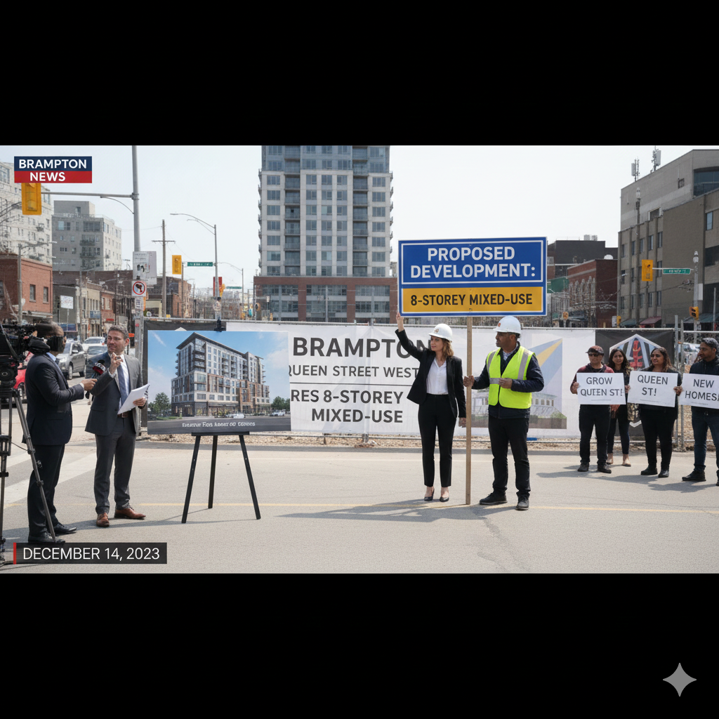 Brampton Eyes 8-Storey Mixed-Use Development on Queen Street West