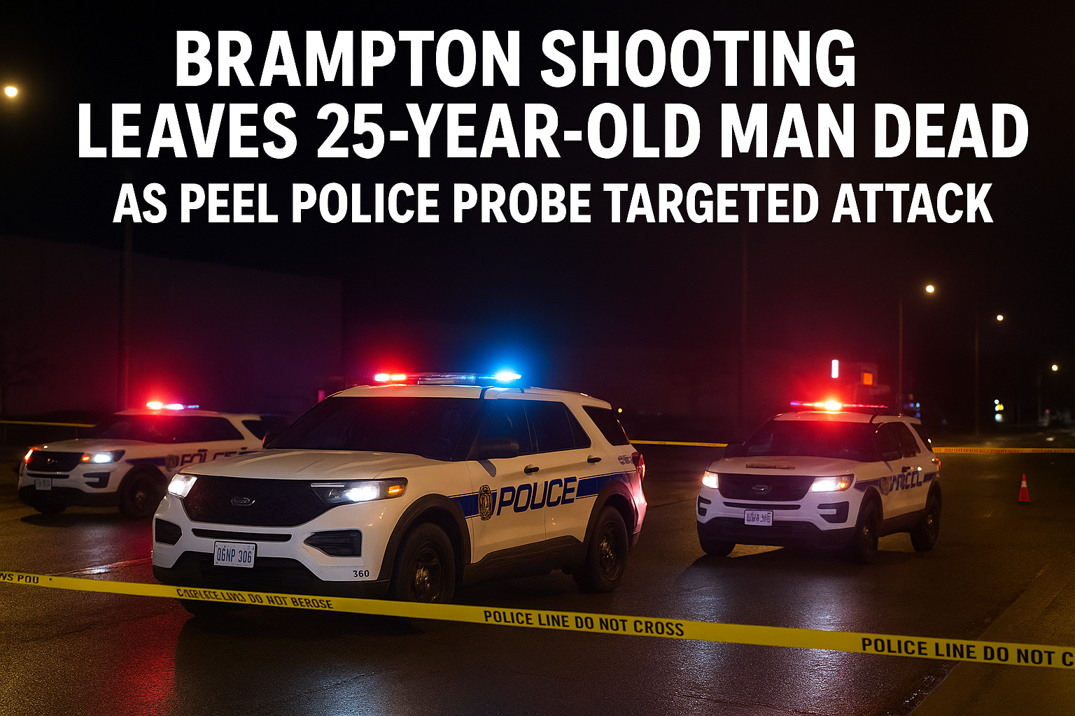 Brampton Shooting Leaves 25-Year-Old Man Dead as Peel Police Probe Targeted Attack