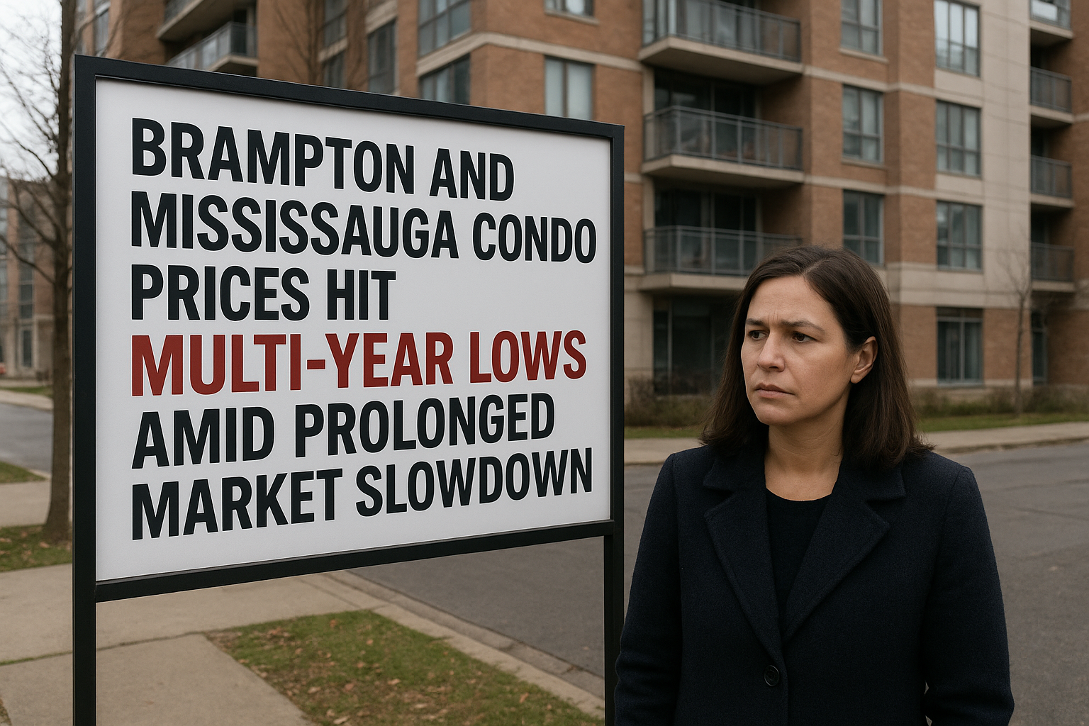 Brampton and Mississauga Condo Prices Hit Multi-Year Lows Amid Prolonged Market Slowdown