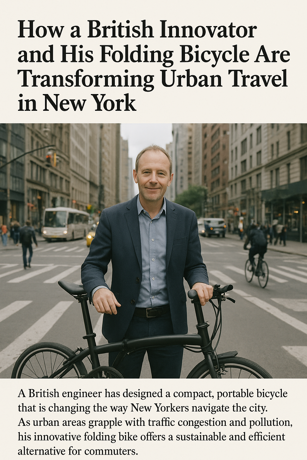 How a British Innovator and His Folding Bicycle Are Transforming Urban Travel in New York
