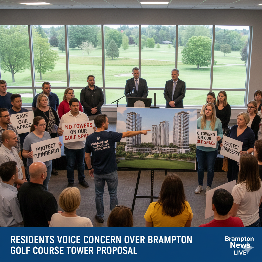 Residents Raise Concerns Over Proposed Towers at Brampton’s Turnberry Golf Course