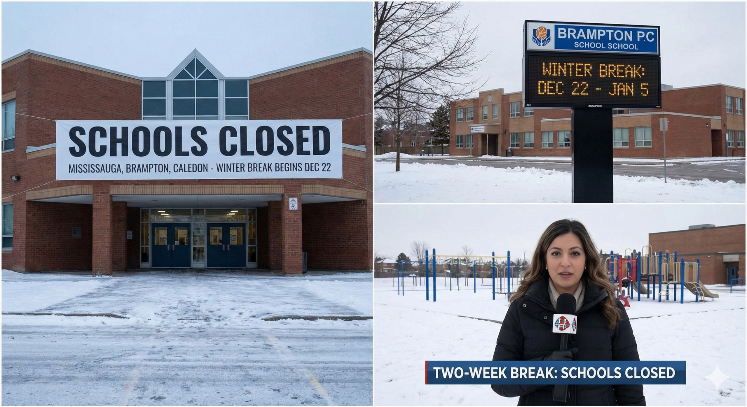 Schools Closed Across Mississauga, Brampton and Caledon as Two-Week Winter Break Begins Dec. 22